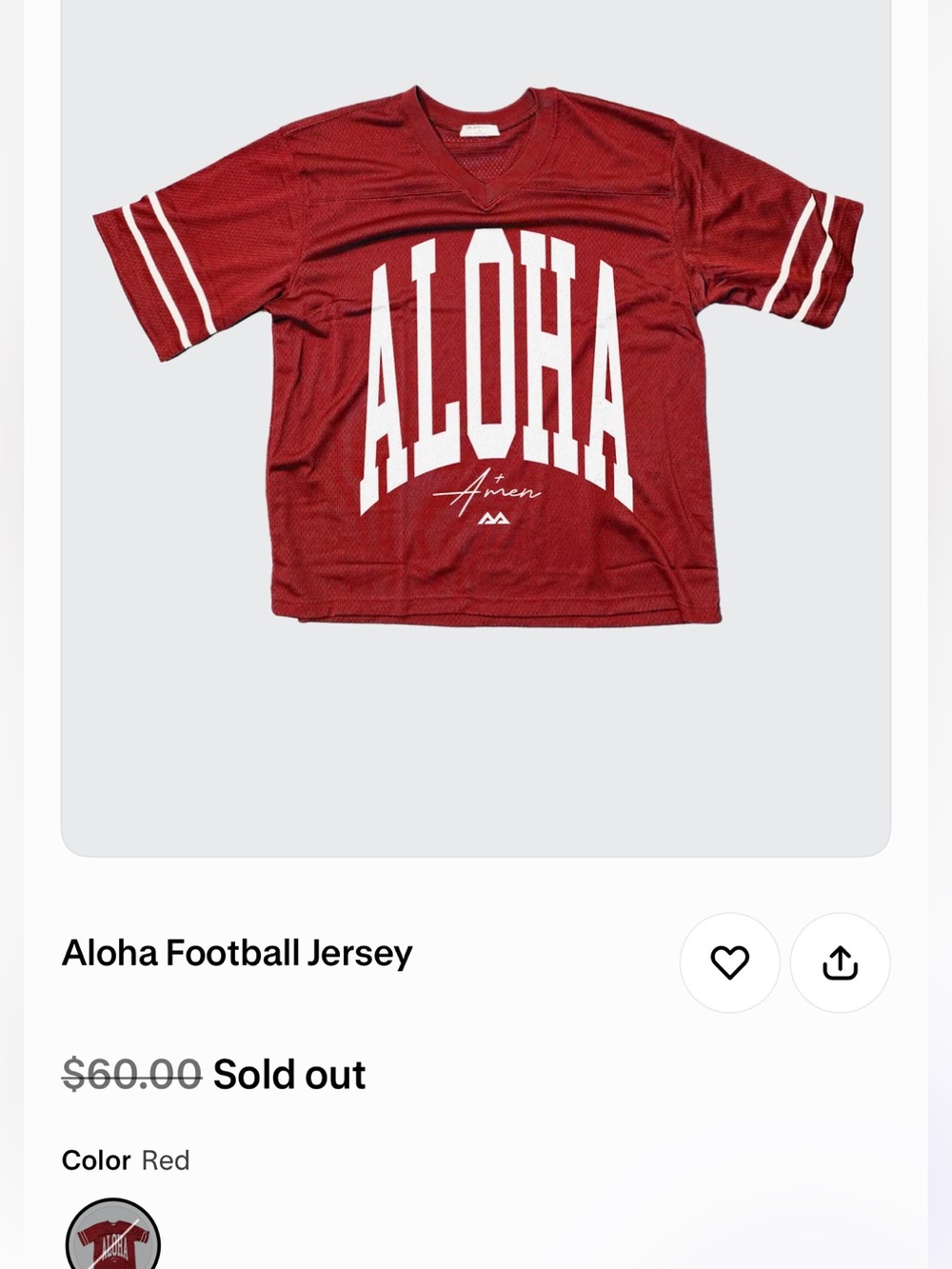 Aloha & Amen Jersey Top